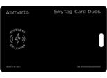 4Smarts Localizzatore Skytag Card Duos Recharge, Nero, Personale, Kartenspot, Nero, Impermeabile, 2400 - 2483,5 Mhz, 50 M