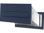 Cassetta Da Incasso Passante 6PN Anthracite Profondità 260-410Mm Cassetta Postale Da Esterno Con Mascherina 2 Chiavi Posta Da Esterno Buca Lettere