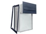 Cassetta Da Incasso Passante Antracite PN620 Profondità 190-260Mm Cassetta Postale Da Esterno Con Mascherina 2 Chiavi Incluse Esterno