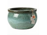 Teramico Vaso Da Fiori "Bavaria"" Verde Muschio Ceramica Resistente Al Gelo Vaso Da Giardino"