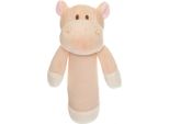 Primo Sonaglio Morbido Per Bambini, Ippopotamo, 14 Cm, Lavabile