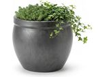 Vaso Da Fiori In Ceramica "Bavaria-Tall"" Antracite – Ø 37 Cm"