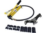 Pinza Idraulica - Utensile Per Pressatura Tubi - 6 T - V12-28 Mm E TH16-32 Mm - 9 Ganasce Di Pressatura - Per Tubi In Rame/Acciaio Inossidabile - 700 Kg/Cm² - Giallo