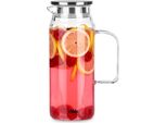 Vilde | Caraffa Di Vetro Con Coperchio - Caraffa D'acqua 1,5L - Caraffa Di Vetro - Caraffa D'acqua - Lavabile In Lavastoviglie