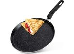 Vilde | Padella Per CrêPes - Rivestimento In Granito - Nero - 26 Cm - Antiaderente - Linea Base