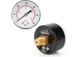 Manometro 50Mm Quadrante 1/4 Bspt Connessione Posteriore Per Aria Acqua Olio Gas (0-60PSI 0-4Bar)