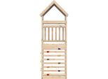 Vidaxl Torre Gioco Marrone 52,5 X 85 X 265 Cm In Legno Di Pino Massiccio