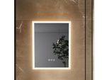 Vrygle Specchio Da Bagno A Led Con Illuminazione 40X50Cm: Specchio Da Bagno A Led Con Illuminazione, Interruttore A Sfioramento, Dimmerabile Senza Nebbia, Specchio Da Parete Bagno