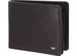 Golden Head Pelle Portafoglio Polo Rfid Protect Scheintasche Mit Rv 1364 Dunkelbraun Marrone Scuro