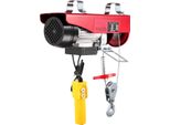 Paranco Elettrico Per Gru Di Sollevamento - Con Sedili In Legno - Argano - Paranco A Fune - 100/200 Kg - Argano Per Garage - 12 M Di Altezza