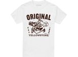 Yellowstone - Maglietta "Original"" Per Uomo/Donna Unisex TV28034 (4XL) (Bianco)"