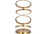 Casa Padrino Lampada Da Tavolo Led Oro Ø 25 X H. 53 Cm - Lampada Da Tavolo Rotonda