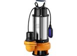 Pompa Sommersa – 6000 L/H – Pompa Per Acque Sporche – 2200 W – Pompa Elettrica Da Giardino – Con Galleggiante