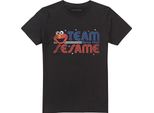 Sesame Street - Maglietta "Team Sesame"" Per Uomo/Donna Unisex TV29065 (3XL) (Nero)"