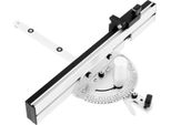 Guida Angolare Per Sega Circolare Da Tavolo - Mitre Gauge - Alta Precisione - Flip-Stop Regolabile - 450 Mm - Argento