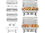 Luxe Buffetwarmer – Vaschette Riscaldanti In Acciaio Inox – Buffet & Catering – 2X7,5L Apparecchi Per Mantenere Caldi I Cibi