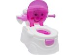 Vasino Per Bambini - Potty Trainer - Età 6 Mesi-5 Anni - Schienale 27 Cm - Altezza Totale 42 Cm - Base 36×30×19 Cm - Plastica - Rosa