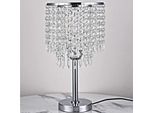 Lampada Da Terra Moderna In Cristallo - E27 - Acciaio Inox - 1 Fonte Di Luce - Senza Lampadina - Non Dimmerabile - 220 V - Camera Da Letto - Argento
