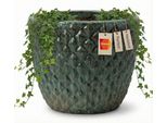 Teramico Vaso Da Fiori In Ceramica Bubble Verde Ø 38 Cm – Struttura Resistente Al Gelo Xxl
