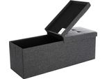 Panca Porta Scarpe Pieghevole, Pouf Da 120 Litri, Portata Massima 300 Kg