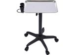 Carrello Da Salone - Carrello Da Parrucchiere Con Rotelle - Carrello Da Lavoro Con Rotelle Per Salone/Tatuaggi - Montaggio Necessario - Argento