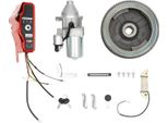 Kit Di Avviamento Elettrico - Per GX390 11-13 Cv - Volano Con Corona Dentata - Motorino Di Avviamento Con Interruttore Magnetico - Volano Ø20 Cm - Anno Modello 2011 E Precedenti - Rosso
