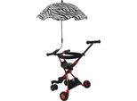 Ombrello Per Passeggino, Protezione Uv, Regolabile A 360 Gradi, Automatico, Impermeabile, Portatile, Protezione Solare, Motivo Zebrato
