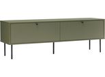 Mobile Porta Tv A 2 Ante In Acciaio E Mdf, 150 Cm, Verde Oliva - Oviala Romeo