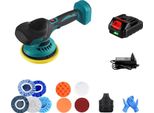 Lucidatrice Per Auto A Batteria, Impostazioni Di Velocità Regolabili, Design Ergonomico E Leggero, 1 Set Di Batterie, Eu-B