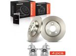 Frankberg 2X Pinze Freno + 2X Dischi Freno Posteriori Per Vw Transporter T4 Sharan Seat