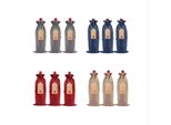 Inf 12 Sacchetti Di Lino Con Coulisse Per Vino - Sacchetti Regalo Per Bottiglie Di Vino Colori Misti