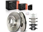 Frankberg 2X Dischi Freno 4X Pastiglie Freno Asse Anteriore Per Bmw Serie 5 E60 E61 Serie 6 E63 E64