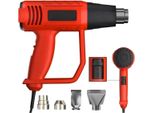 Pistola Ad Aria Calda Deluxe - 2000W - Doppia Impostazione Professionale Della Temperatura 60°C-600°C - Pistola Ad Aria Calda Veloce Con 4 Ugelli
