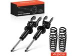 Frankberg 2X Molle Per Telaio + 2X Ammortizzatori A Gas Anteriori Per Vw Touareg 7L6 7L7 7LA