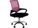 Sedia Da Ufficio Ergonomica Bolt Edge Deluxe – Nero/Rosa – Su Rotelle – Ergonomica – Regolabile In Altezza – Con Braccioli