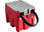 Serbatoio Diesel Portatile Vevor, Capacità 220 L E Portata 48 L/Min, Serbatoio Carburante Con Pompa Di Trasferimento 12 V E Tubo Flessibile In Gomma Da 4 M, Serbatoi Di Trasferimento Diesel In Pe Per Il Trasporto Di Carburante, Rosso