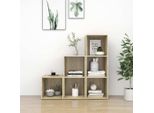 Maison Exclusive - Set Mobile Tv 3 Pz Rovere Sonoma In Legno Multistrato