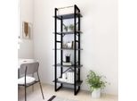 Maison Exclusive - Libreria A 5 Ripiani Grigia 60X30X175 Cm In Legno Multistrato