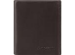 Samsonite Pelle Portafoglio Attack 2 124 - Wal S 3/2Cc+Coin+C Wallet Ebony Brown Marrone Scuro