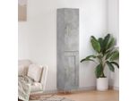 Maison Exclusive - Credenza Grigio Cemento 34,5X34X180 Cm In Legno Multistrato