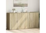 Maison Exclusive - Credenze 2 Pz Rovere Sonoma 79X38X80 Cm In Legno Multistrato