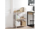 Maison Exclusive - Scaffale Libri 3 Ripiani Rovere 60X27,6X90,5 Legno Multistrato