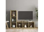 Maison Exclusive - Mobili Tv 2 Pz Rovere Sonoma 107X35X37 Cm In Legno Multistrato