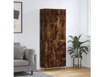 Maison Exclusive - Credenza Rovere Fumo 69,5X34X180 Cm In Legno Multistrato