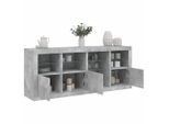 Maison Exclusive - Credenza Con Luci Led Grigio Cemento 164X37X67 Cm
