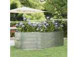 Maison Exclusive - Letto Giardino Acciaio Zincato 212X140X68Cm Argento