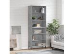 Maison Exclusive - Credenza Grigio Sonoma 69,5X32,5X180 Cm Legno Multistrato