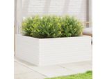Maison Exclusive - Fioriera Da Giardino Bianca 110X110X46Cm Legno Massello Di Pino