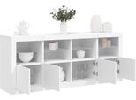 Maison Exclusive - Credenza Con Luci Led Bianca 163X37X67 Cm