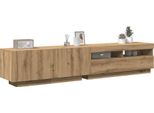 Maison Exclusive - Mobile Porta Tv Con Led Artigianale 200X35X40 Cm Multistrato